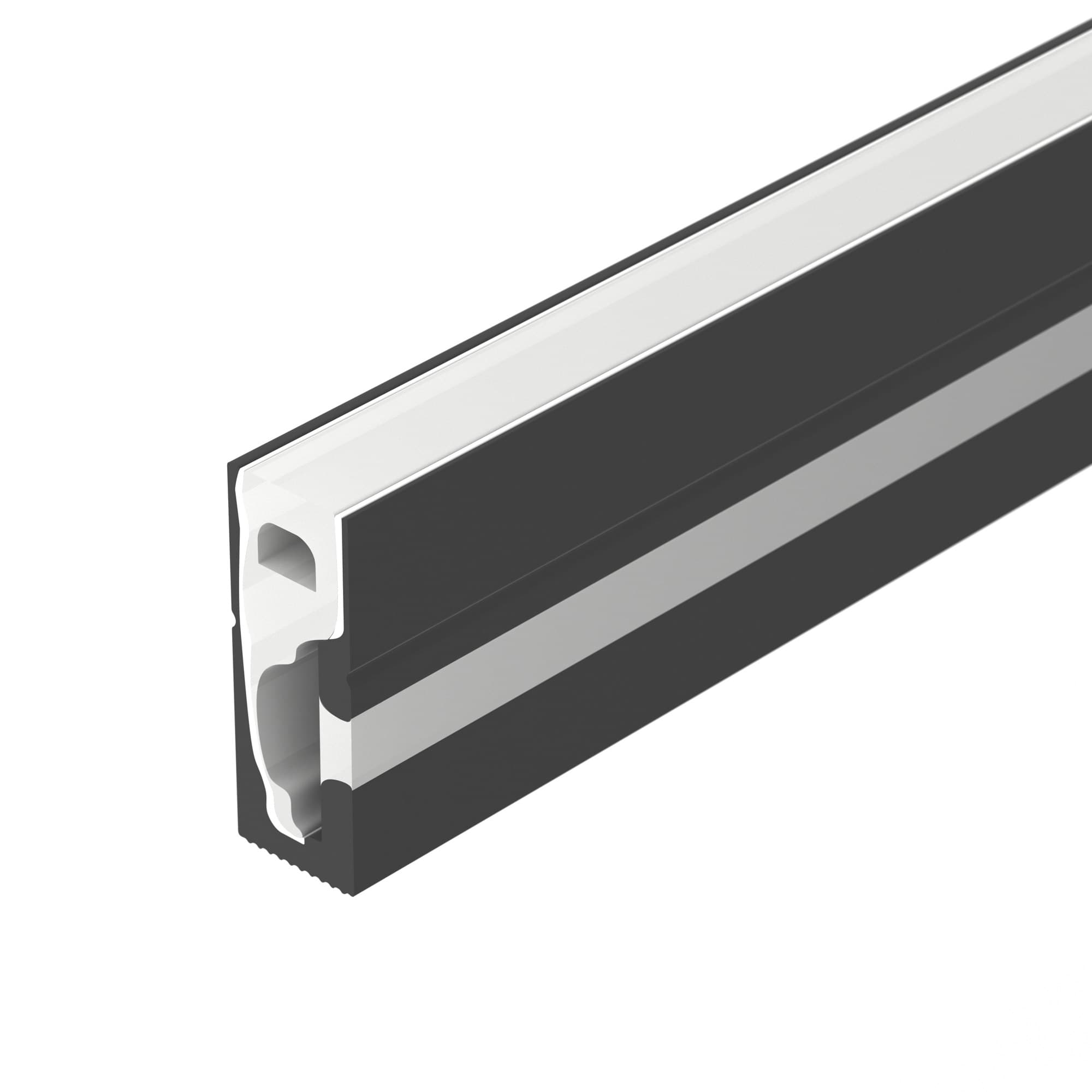 Профиль силиконовый WPH-FLEX-0616-SIDE-S9-5m BLACK (Силикон)