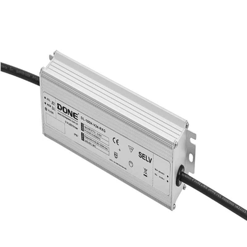 Драйвер 150Вт 24V для светодиодной ленты DONE POWER IP67 191x63x37 мм