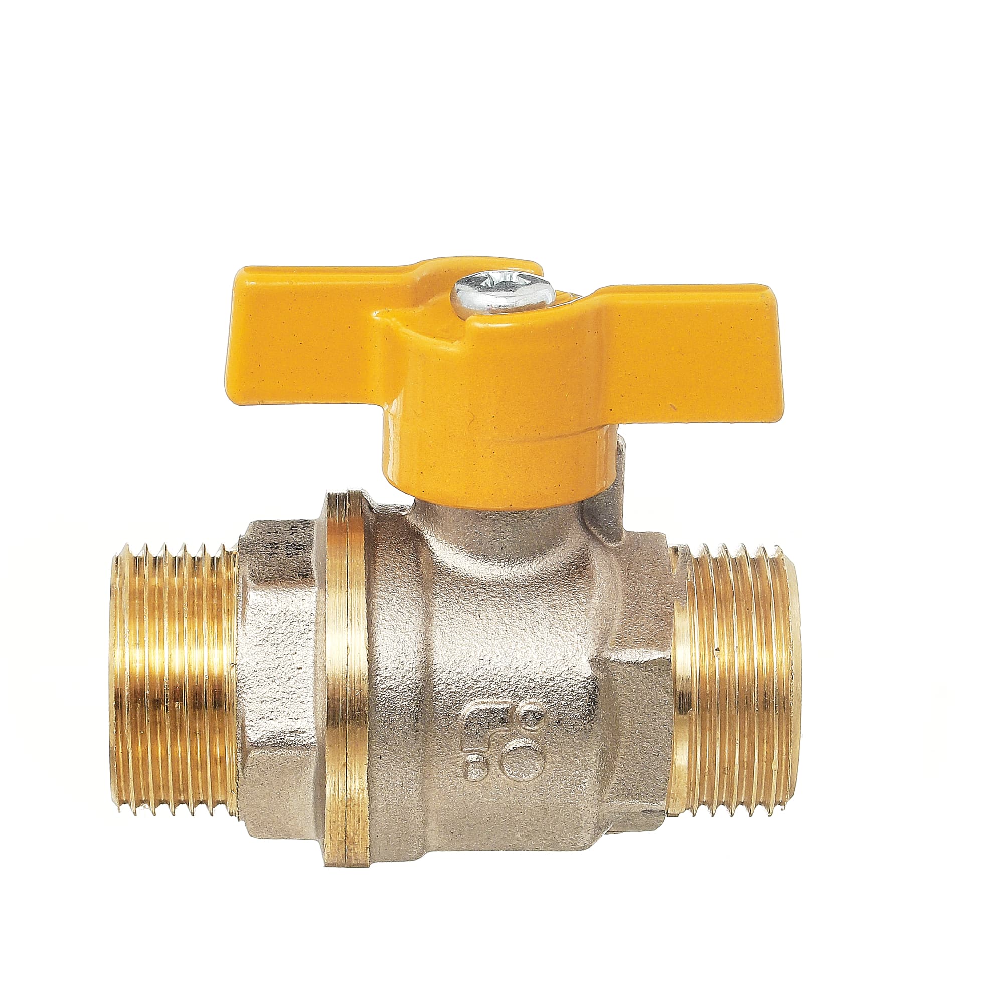Кран шаровой 11Б27п 1/2' А12/1 НГ газ НН бабочка никель PN40