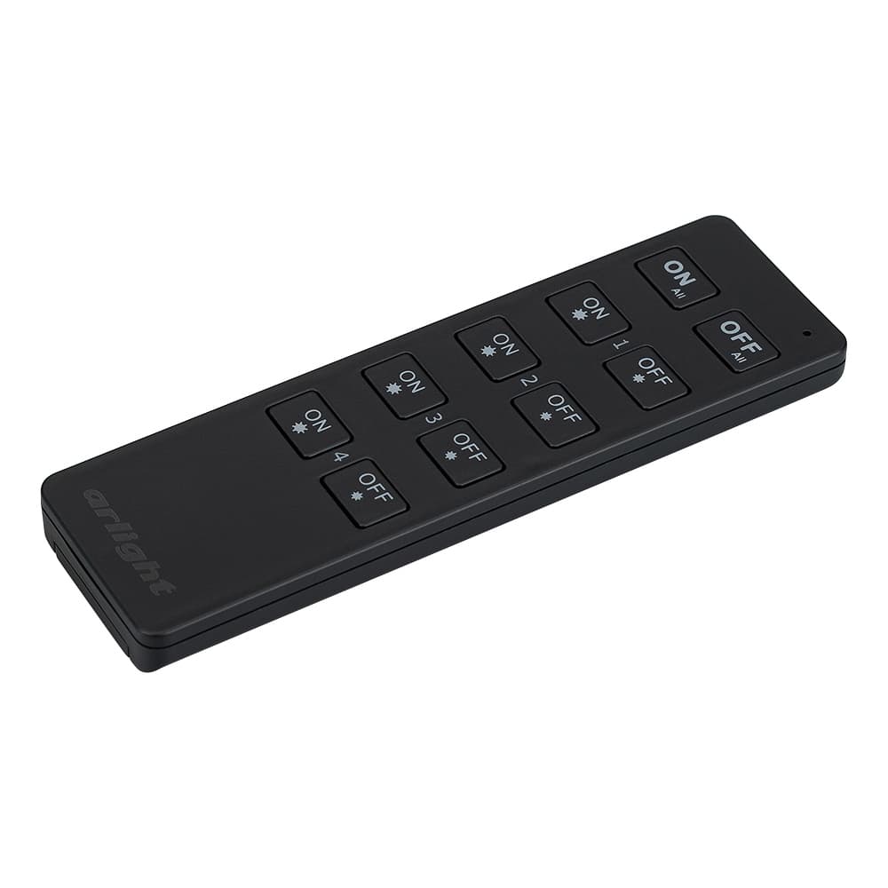 Пульт SMART-R7-DIM 4 зоны, 2.4G ARL, IP20 пластик, 5 лет