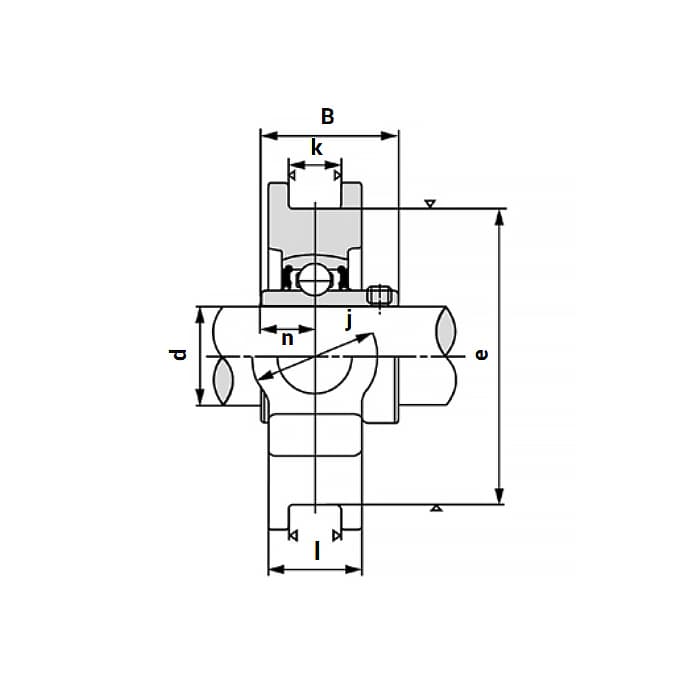 Подшипниковый узел UCT204 ISKRA