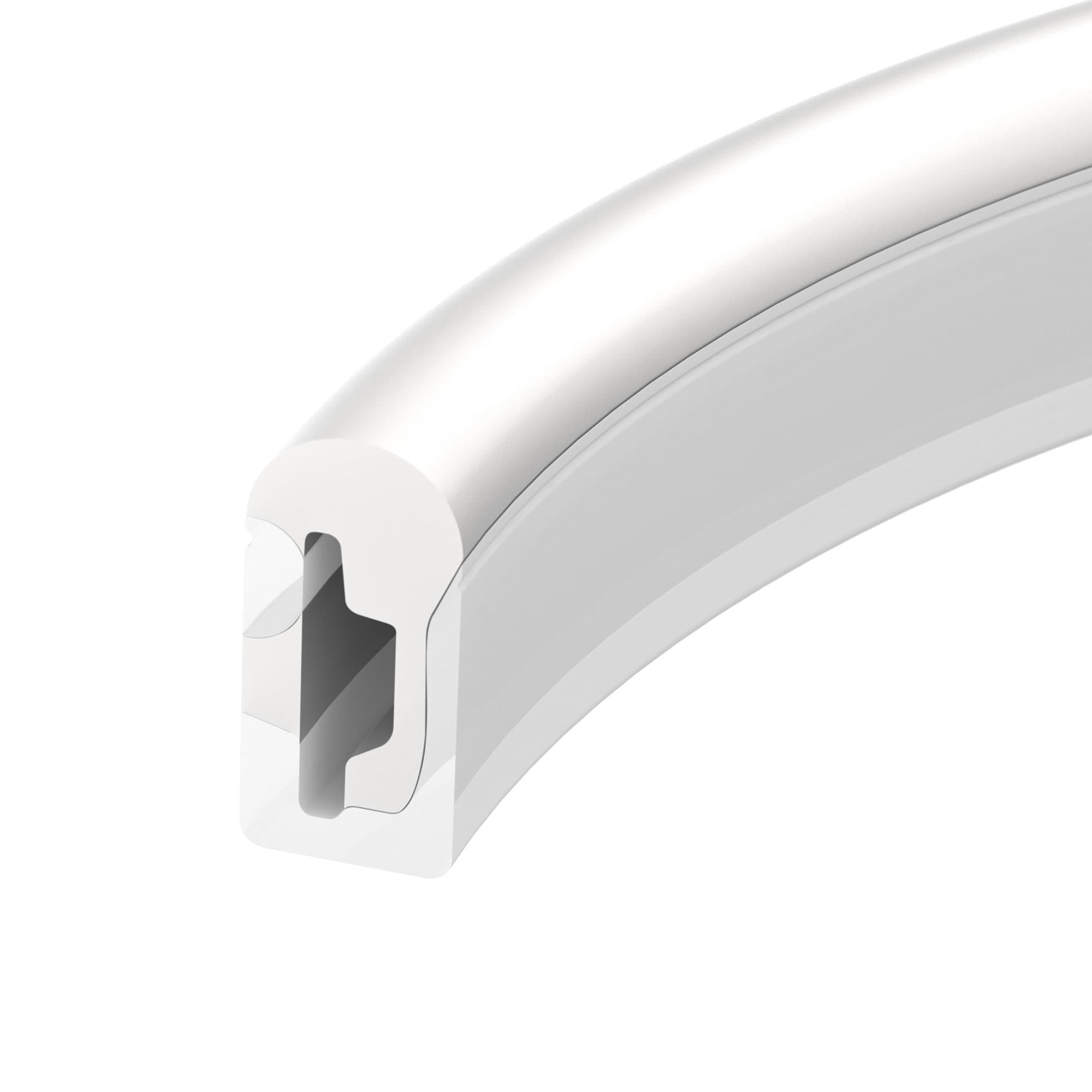 Профиль силиконовый WPH-FLEX-0613-SIDE-S8-20m WHITE (Силикон)