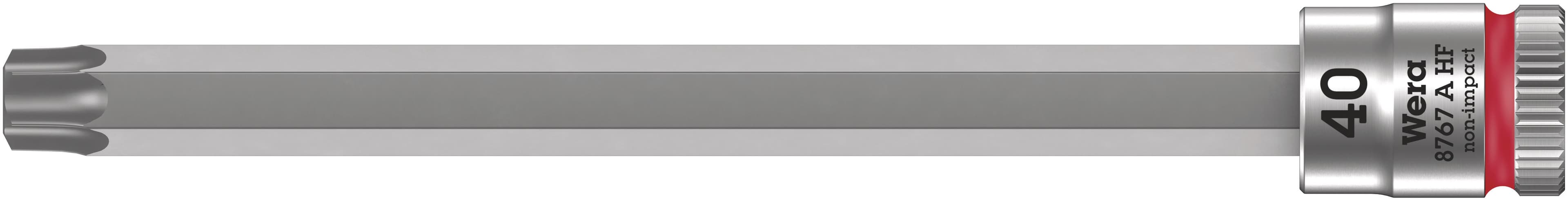 Головка торцевая 8767 A HF TORX Zyklop со вставкой DR 1/4 с функцией фиксации крепежа TX 40X100 мм