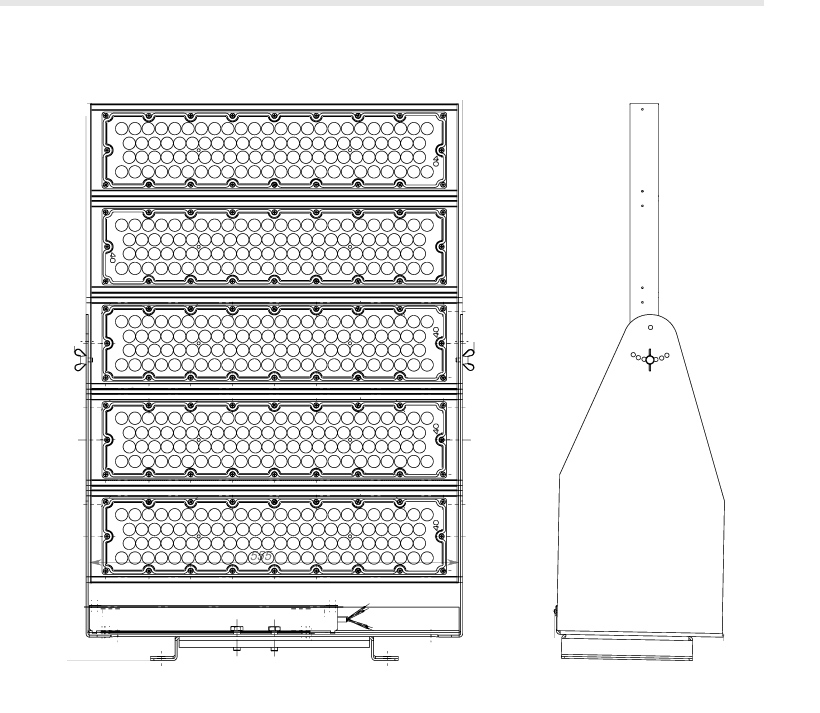 Прожектор уличный светодиодный 1000Вт 4000К 169000Лм IP65 К20 CRI70 ELEMENTS.SPORT.N-1000 7-19-1000-11-0-37-09-7-40-65