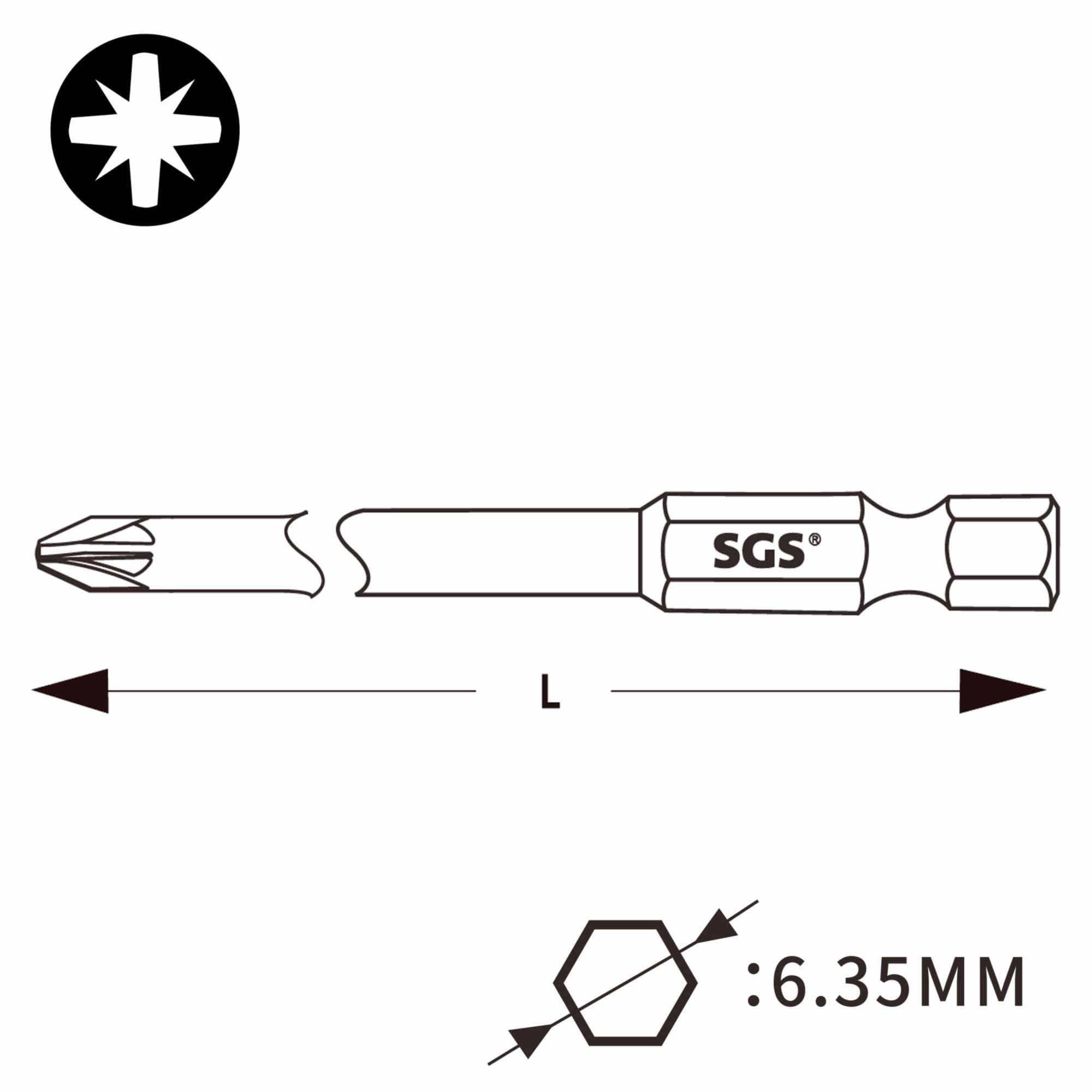 Бита PZ2х150мм S2