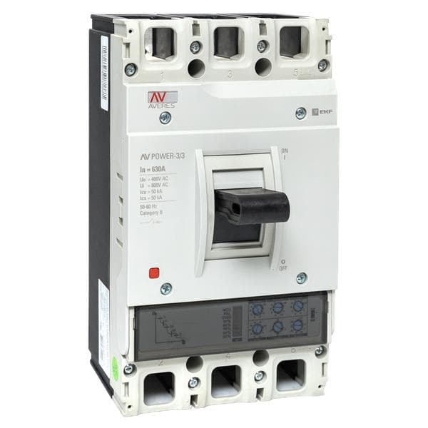 Выключатель автоматический AV POWER-3/4 4P 630А 50kA ETU2.0 EKF AVERES
