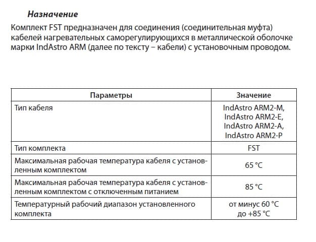 Комплект FST для Indastro Arm