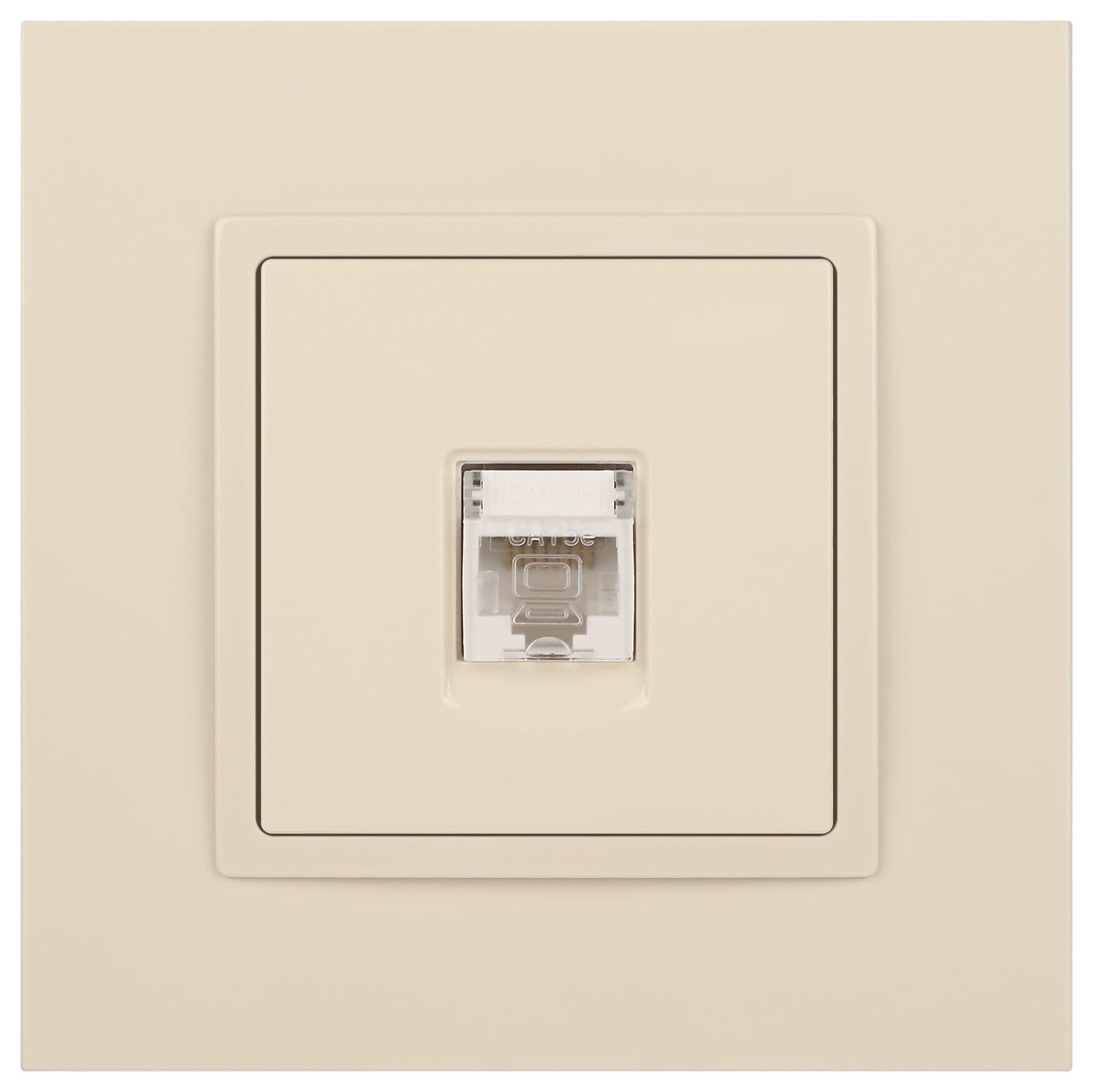 Розетка RJ45, Эра Elegance, сл.кость, 14-3107-02