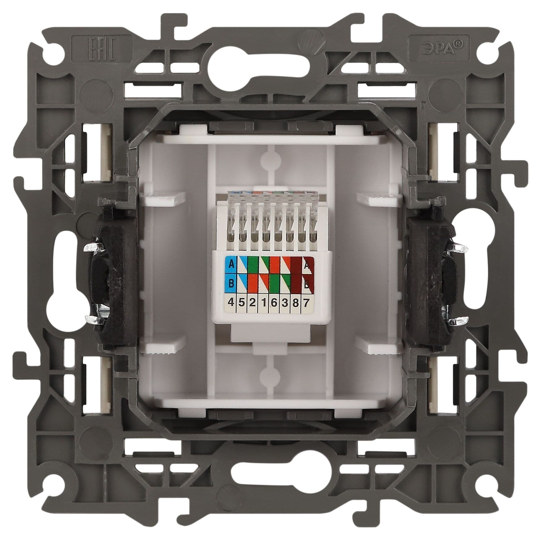 Розетка RJ45, Эра Elegance, сл.кость, 14-3107-02