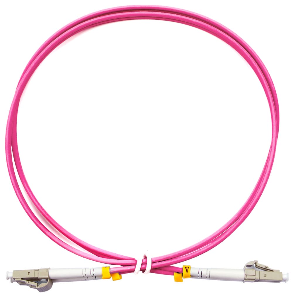 Патч-корд оптический duplex 1м LC-LC 50/125MM OM4 LSZH