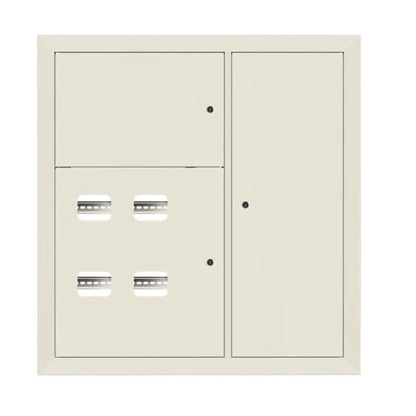 Щит этажный 4 кв. RAL9002 (1000х950х160) PROxima