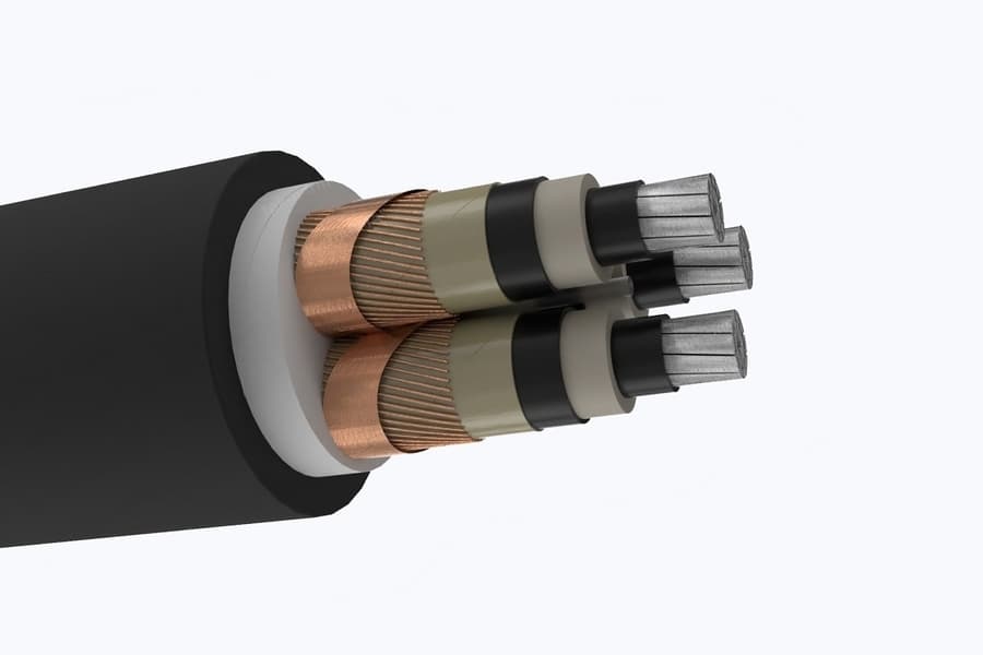 Кабель силовой АПвБШп 3х95мс-1 ТРТС