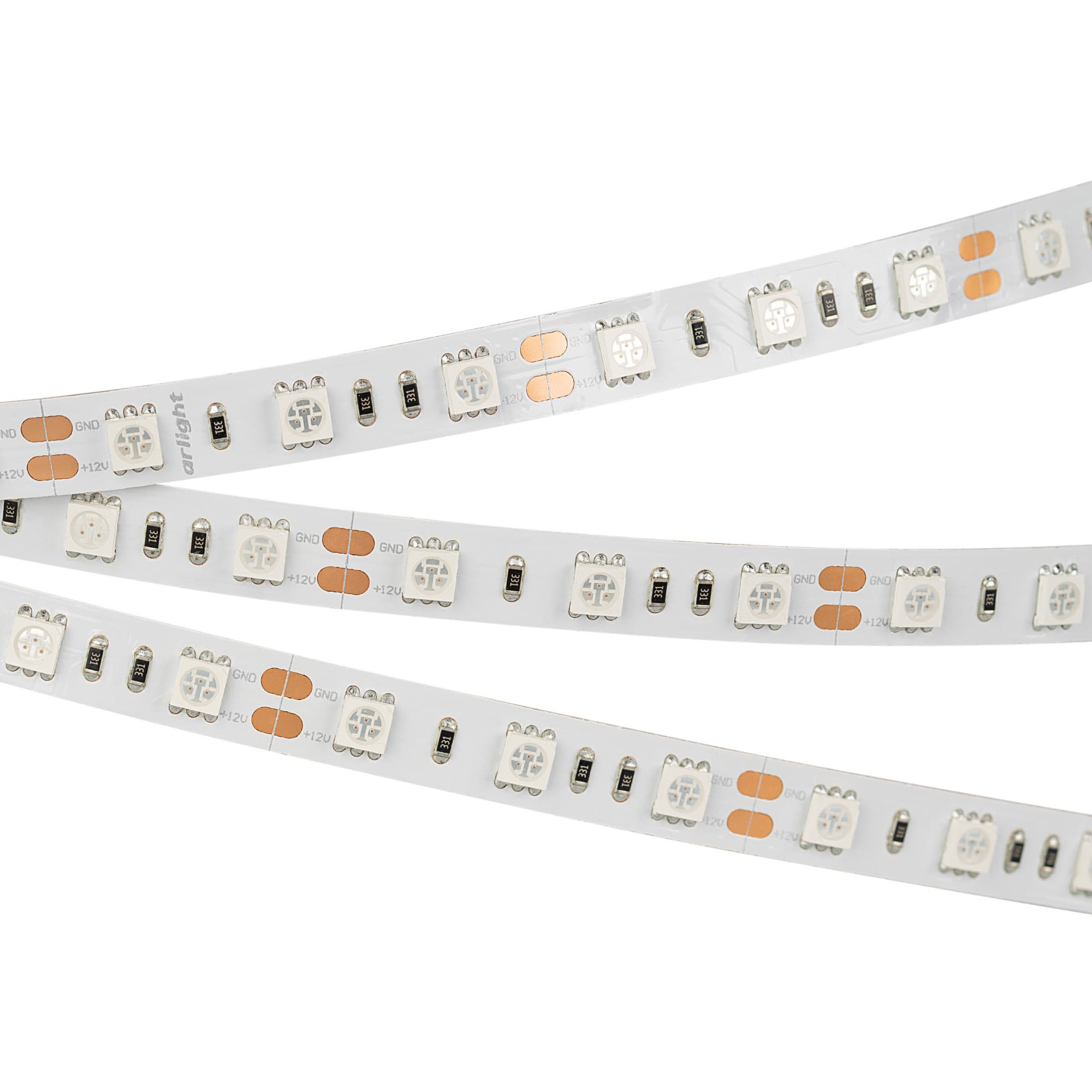 Лента светодиодная 14,4 Вт/м 12В IP20 Зелёный 60LED/м RT/RTW-B60-10-13mm SMD 5060 5 м