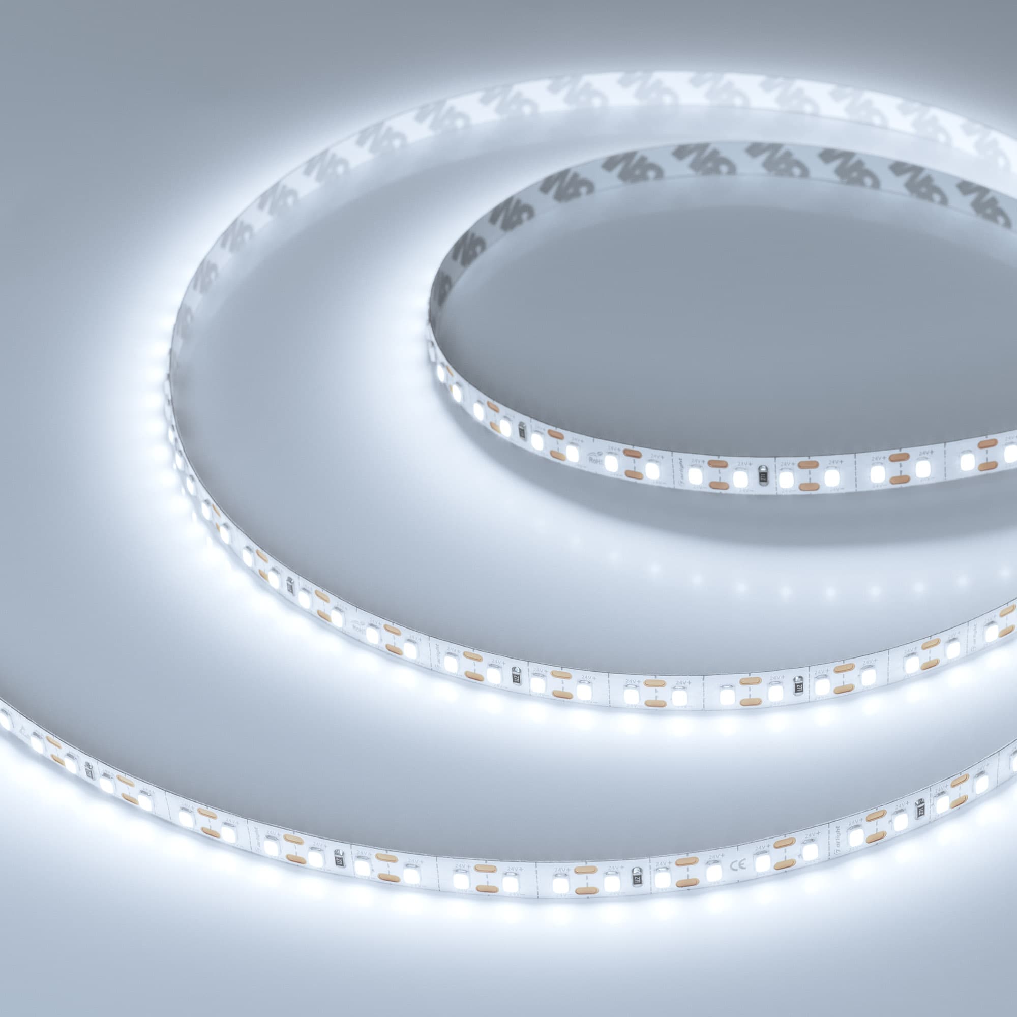 Лента светодиодная 5 Вт/м 24В 6000K IP20 120LED/м FC-A120-8mm SMD 2835 5 м