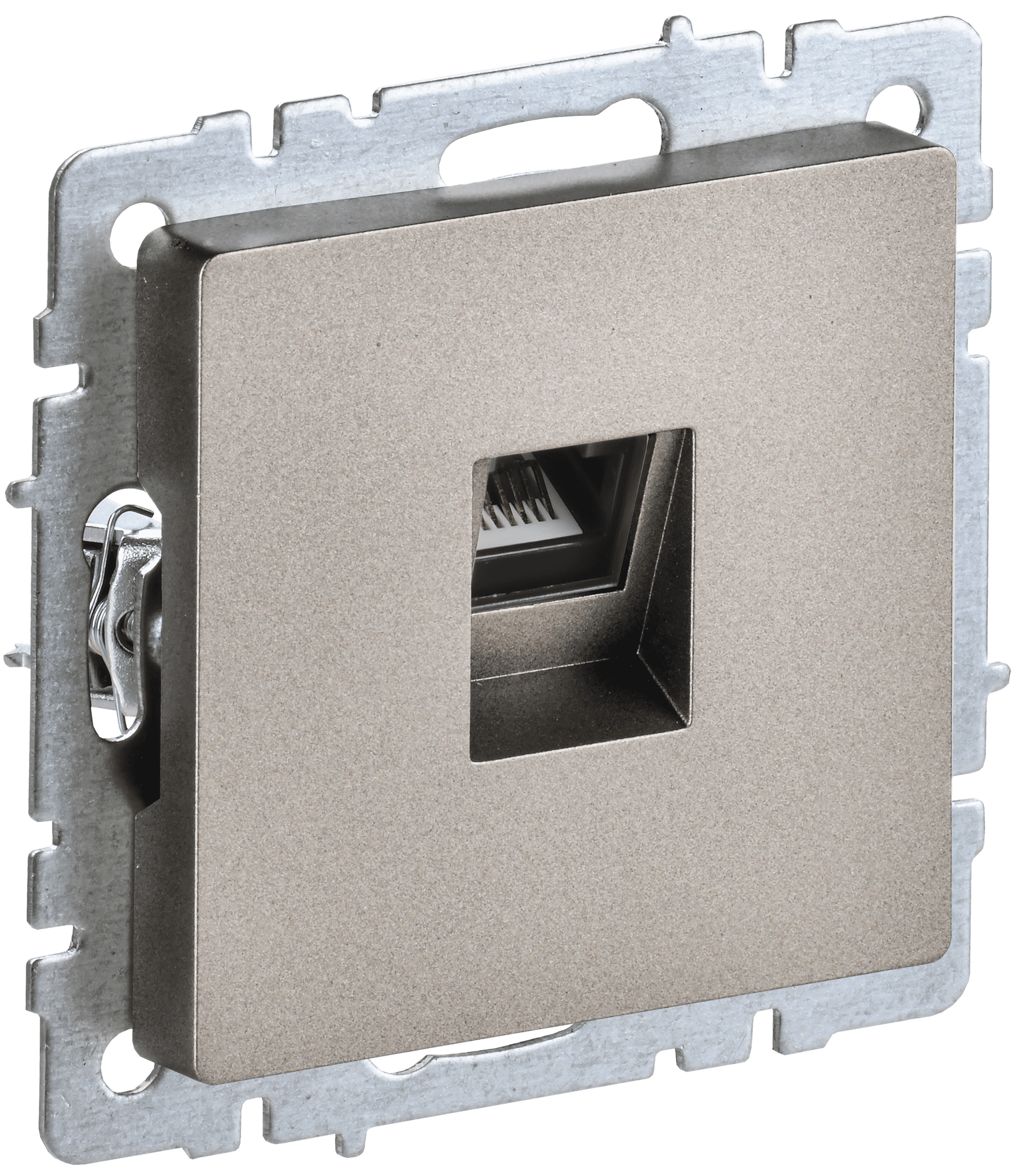 BRITE Розетка компьютерная RJ45 кат.6 РК11-БрШ шампань IEK