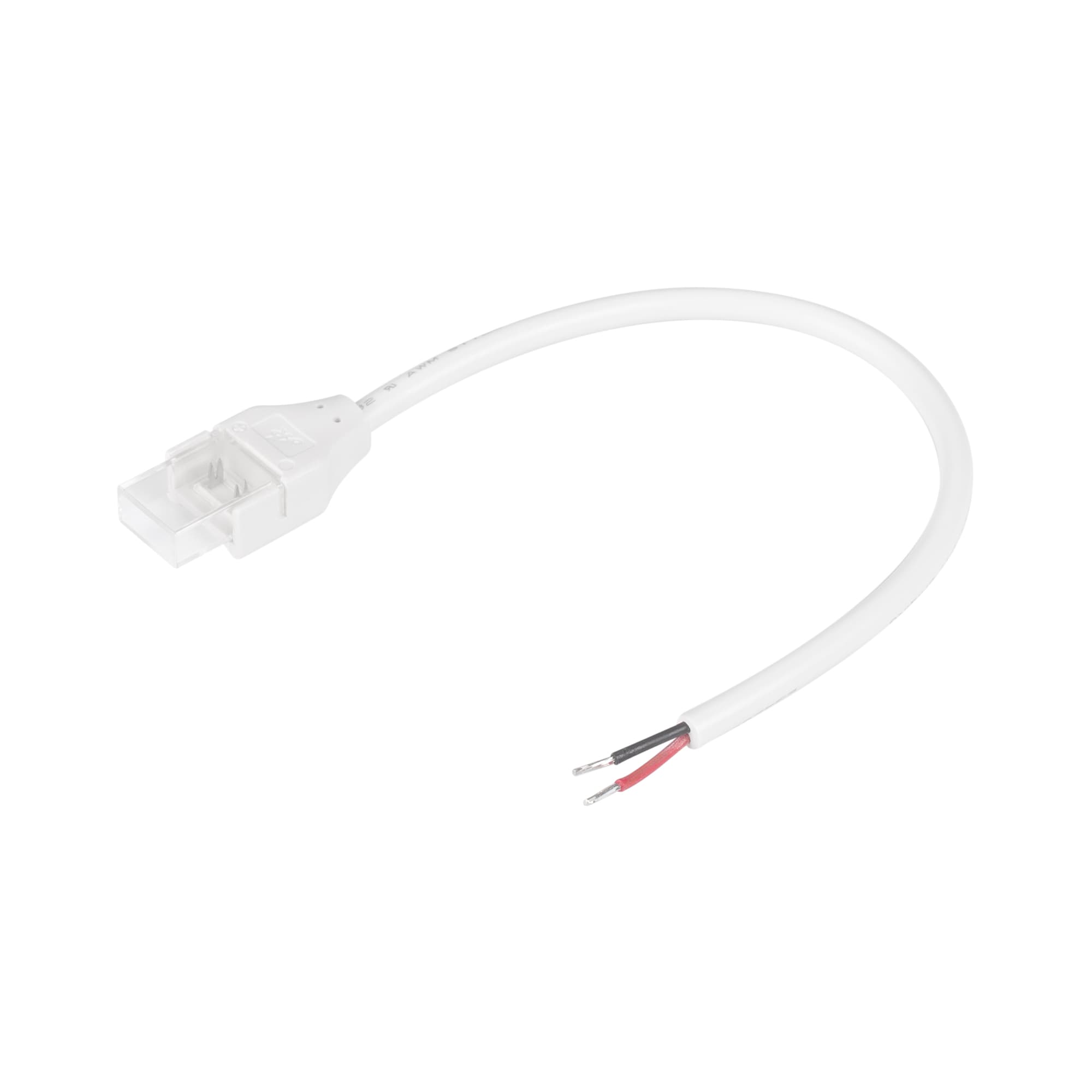 Коннектор питания COB-MONO-8mm-2pin-STW-IP68 прозрачный