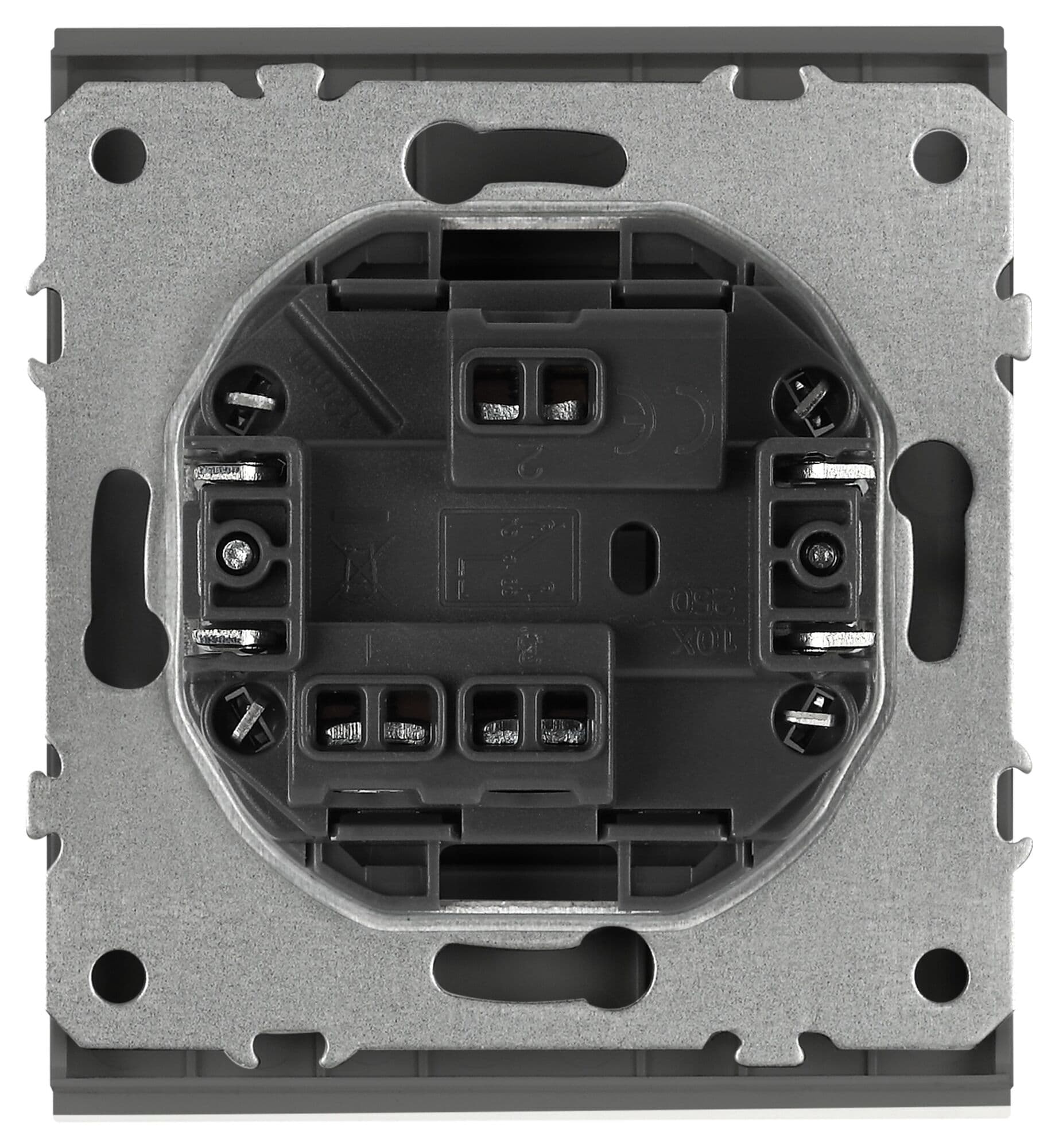 Переключатель 10АХ-250В графит 16-1103-06 Arktik