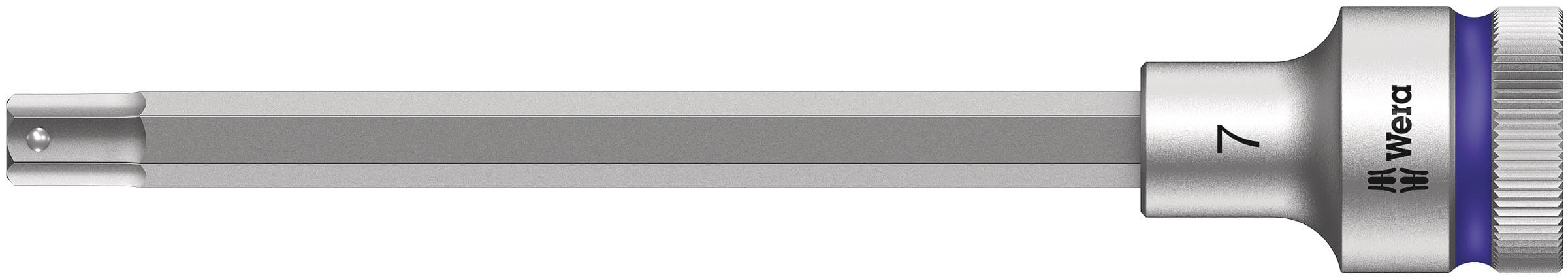 Головка торцевая со вставкой под внутренний шестигранник 8740 C Hex-Plus HF Zyklop DR 1/2 с фиксацией крепежа 7X140 мм