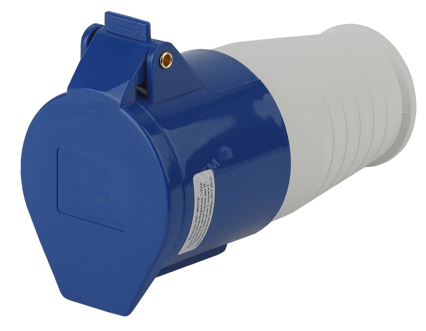 Розетка переносная 223 2Р+РЕ 32А 220В IP44 (10/60/1440) R-32-2P-PE-IP44