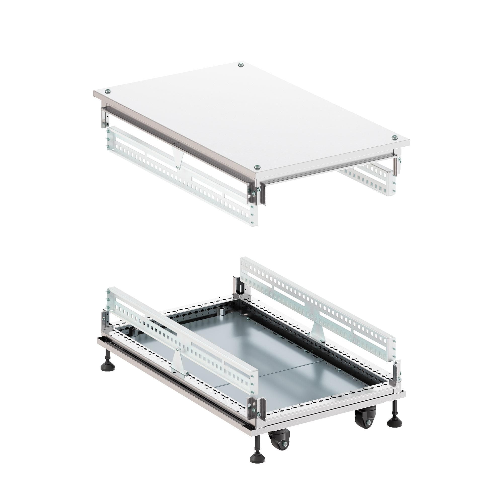 Крыша основание сплошные IT-CQE 600x1000, RAL7035