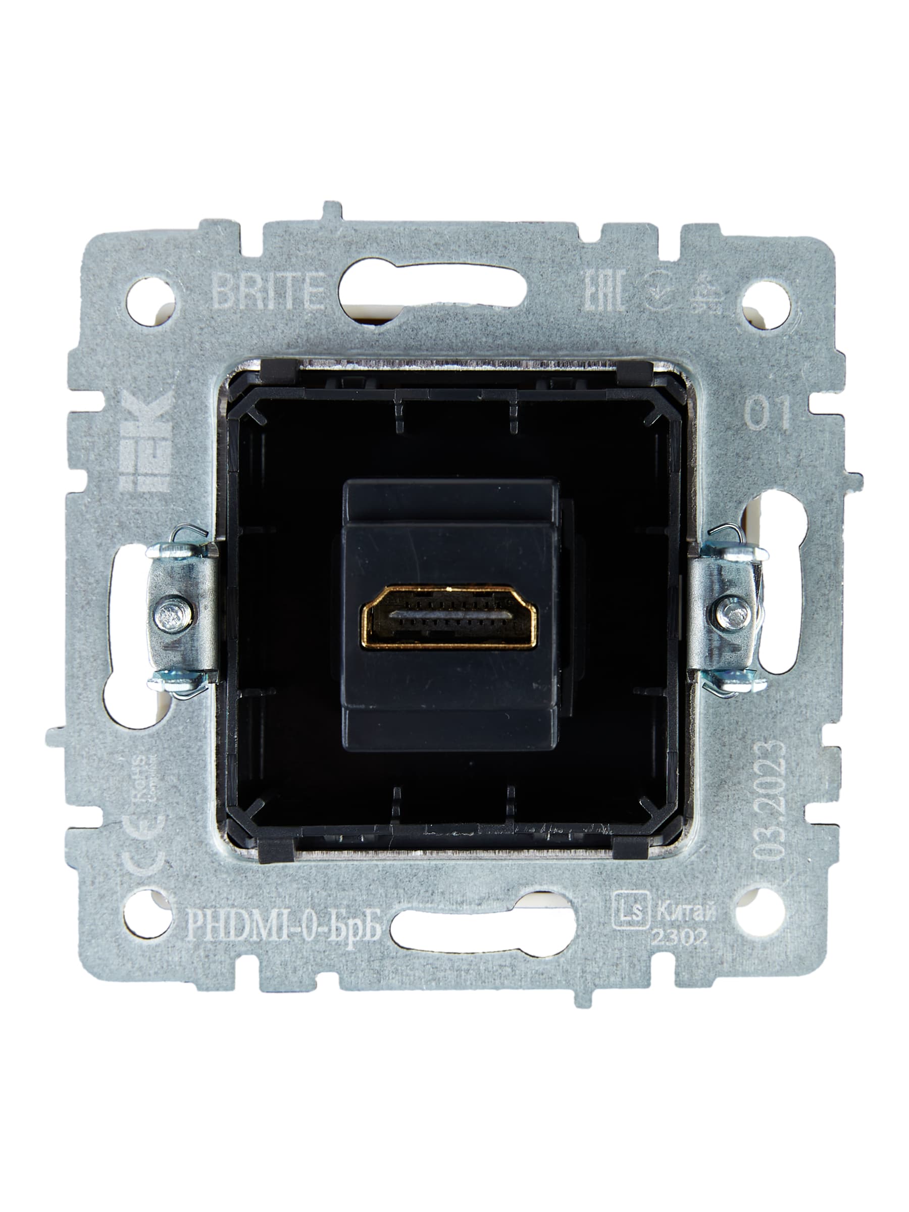 BRITE Розетка HDMI РHDMI-0-БрБ белый
