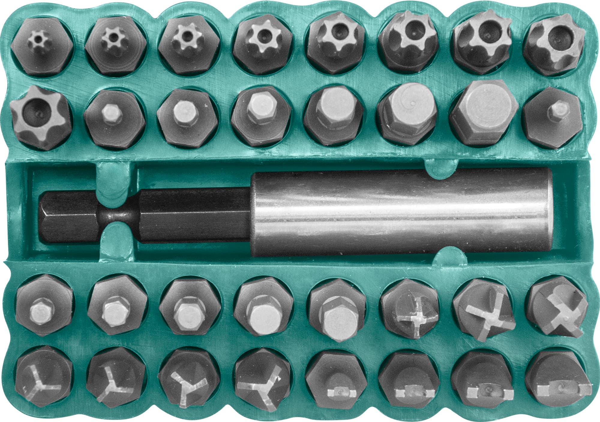 Набор вставок-бит 1/4''DR, 33 предмета