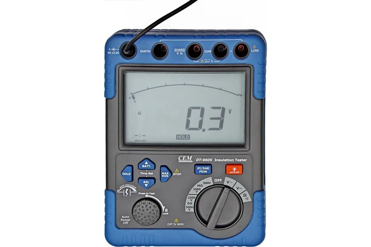 Мегаомметр с поверкой DT-6605