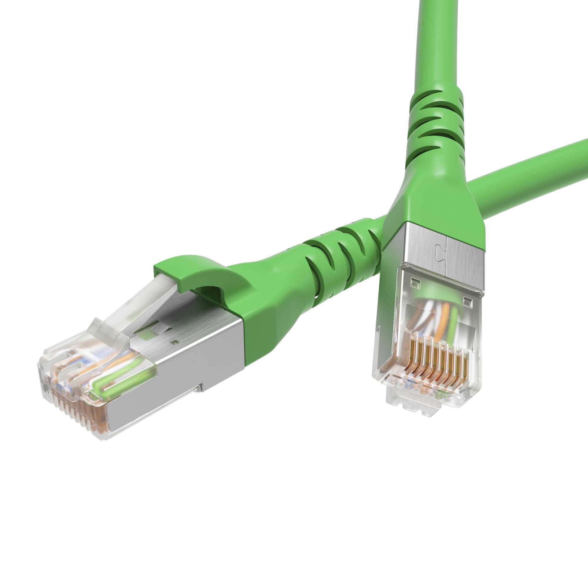 Патч-корд экранированный CAT6 F/UTP 4х2 LSZH зелёный 3м