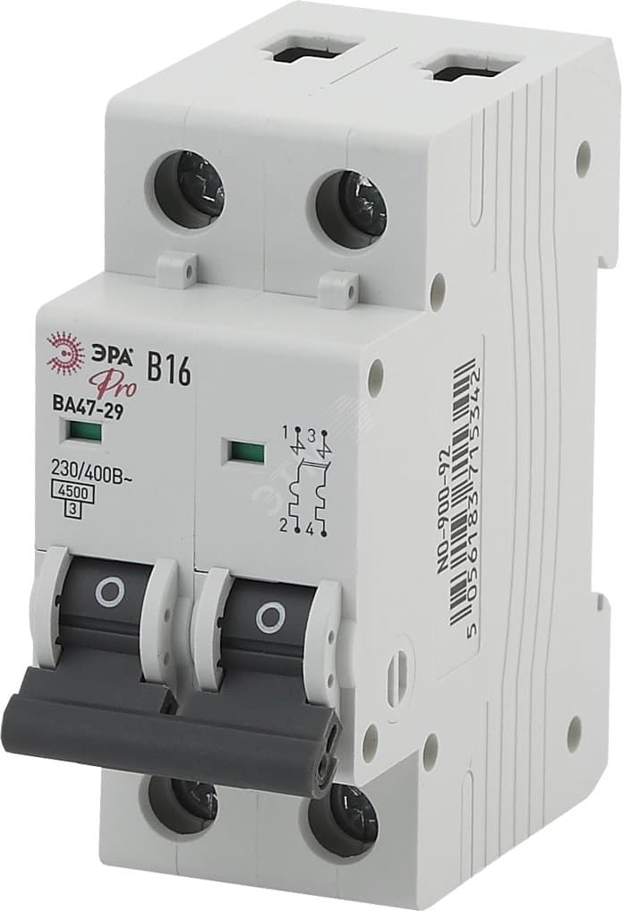 Выключатель автоматический PRO NO-900-98 ВА47-29 2P 63А кривая B 4,5кА