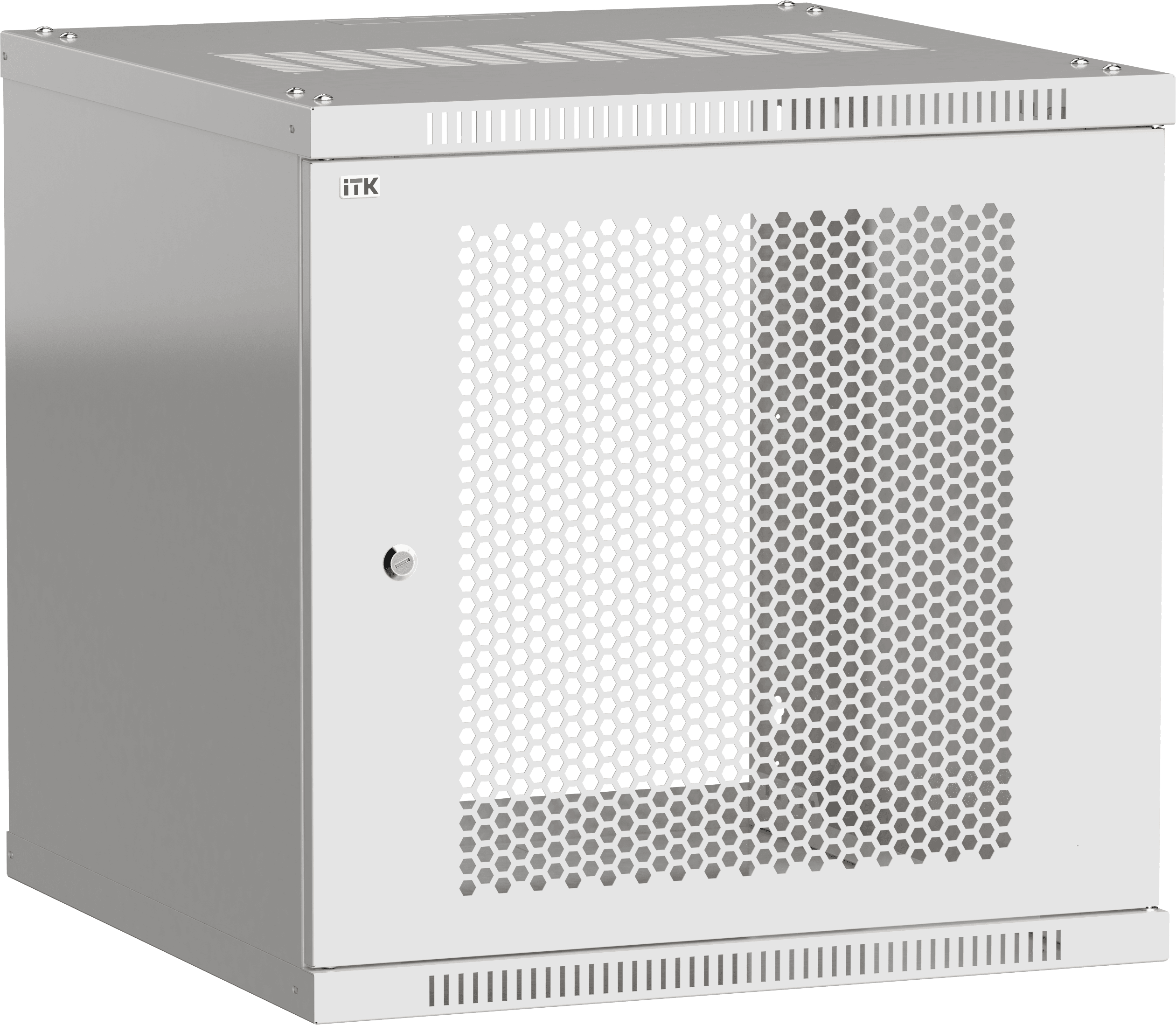 Шкаф LINEA WE 18U 600х600мм дверь перфорированная серый