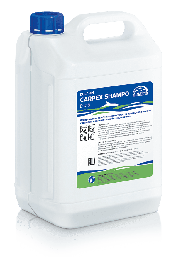 Средство Dolphin ''Carpex Shampo'', 5л., для ковровых покрытий