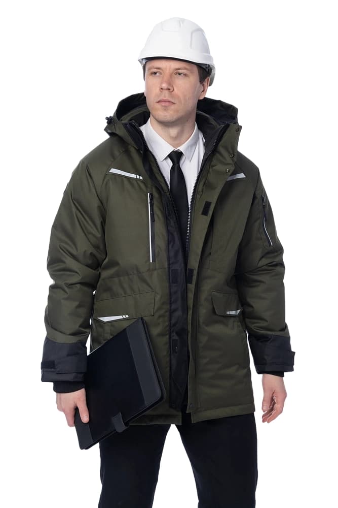 Зимняя куртка-парка Brodeks KW215 , хаки (M)