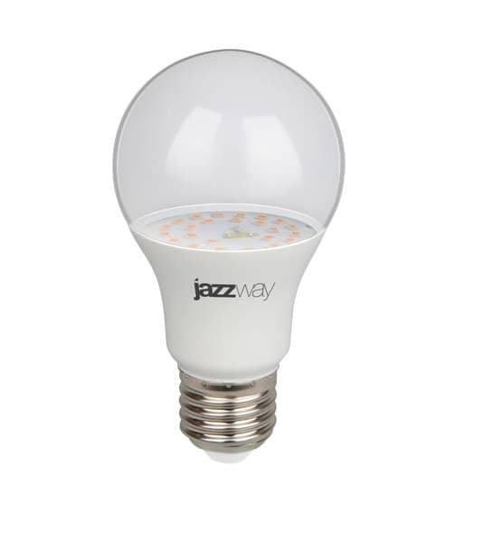 Лампа светодиодная LED 9Вт A60 Е27 CLEAR фитолампа для растений прозрачная 5008946 JazzWay