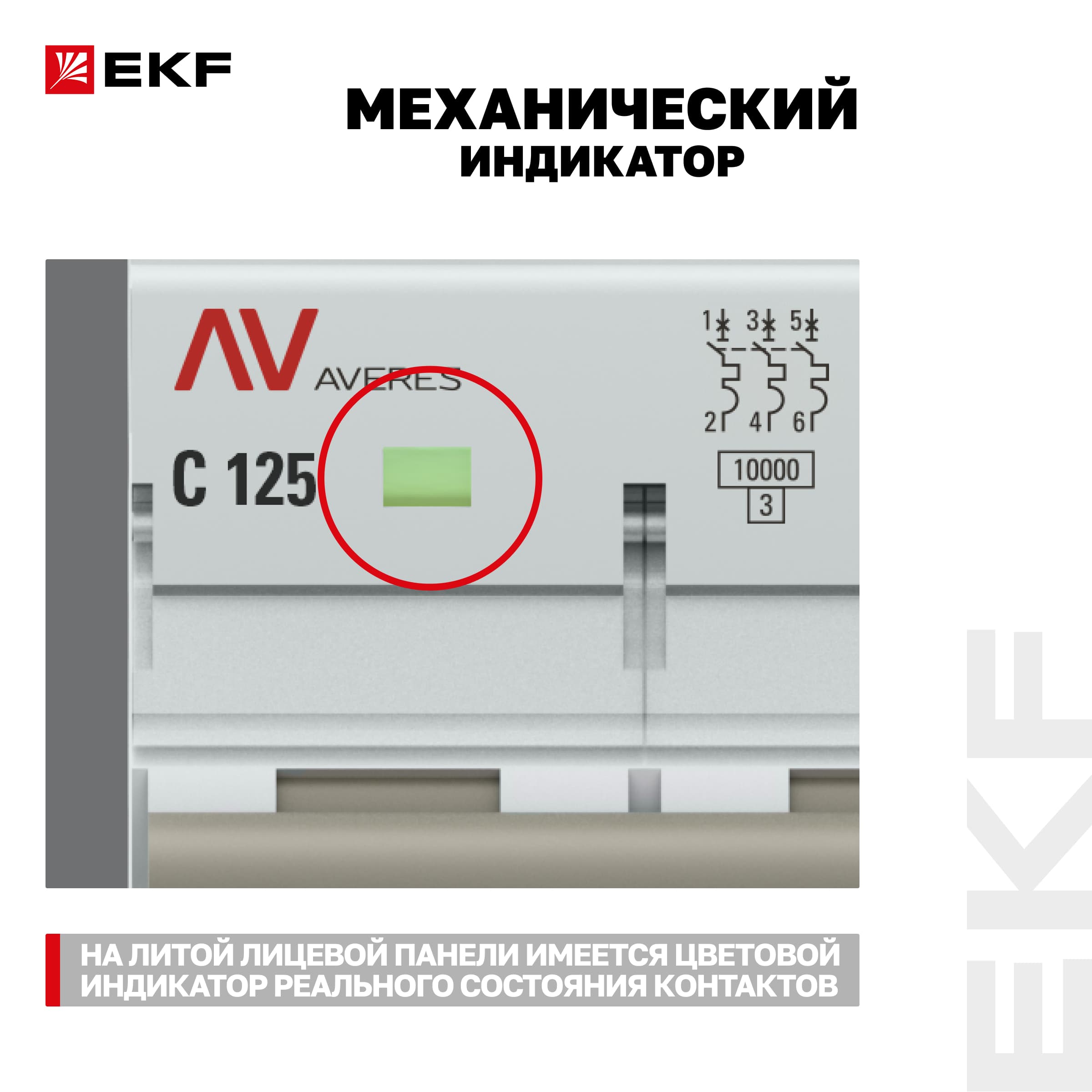 Выключатель автоматический AV-125 2P 80A (C) 10kA AVERES