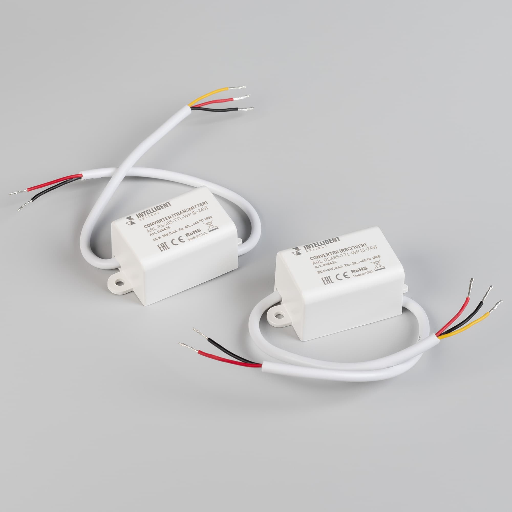 Конвертер INTELLIGENT ARLIGHT ARL-RS485-TTL-WP 5-24V, IP65, пластик, 3 года