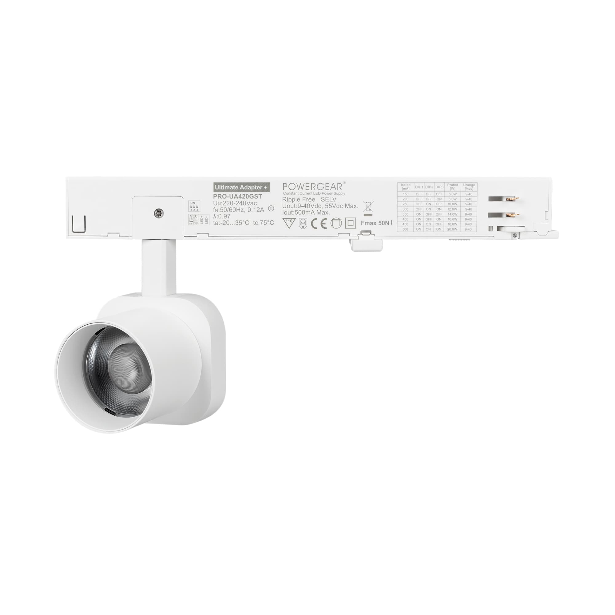 Светильник LGD-DIAFILM-4TR-R60-10W Warm2700 WH, 60 deg, 230V, IP20, металл, 5 лет