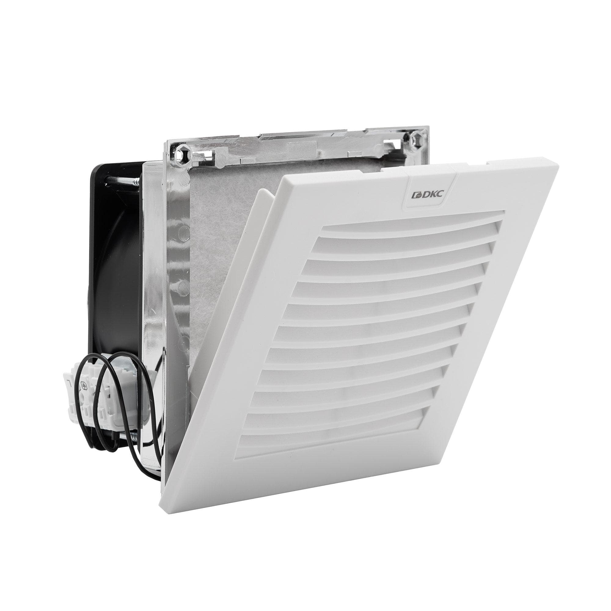 Вентилятор с фильтром ЭМС 100 м3/ч, 400В AC, 152х152 мм, IP54