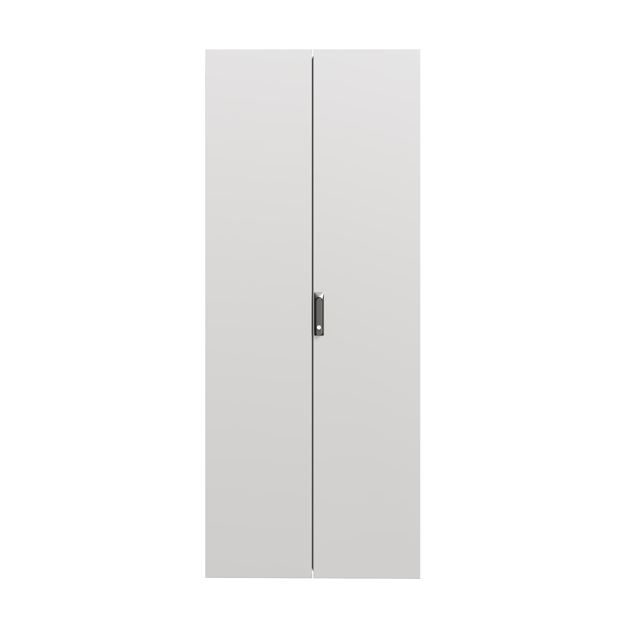 Дверь двойная сплошная IT-CQE 2200x600. RAL7035