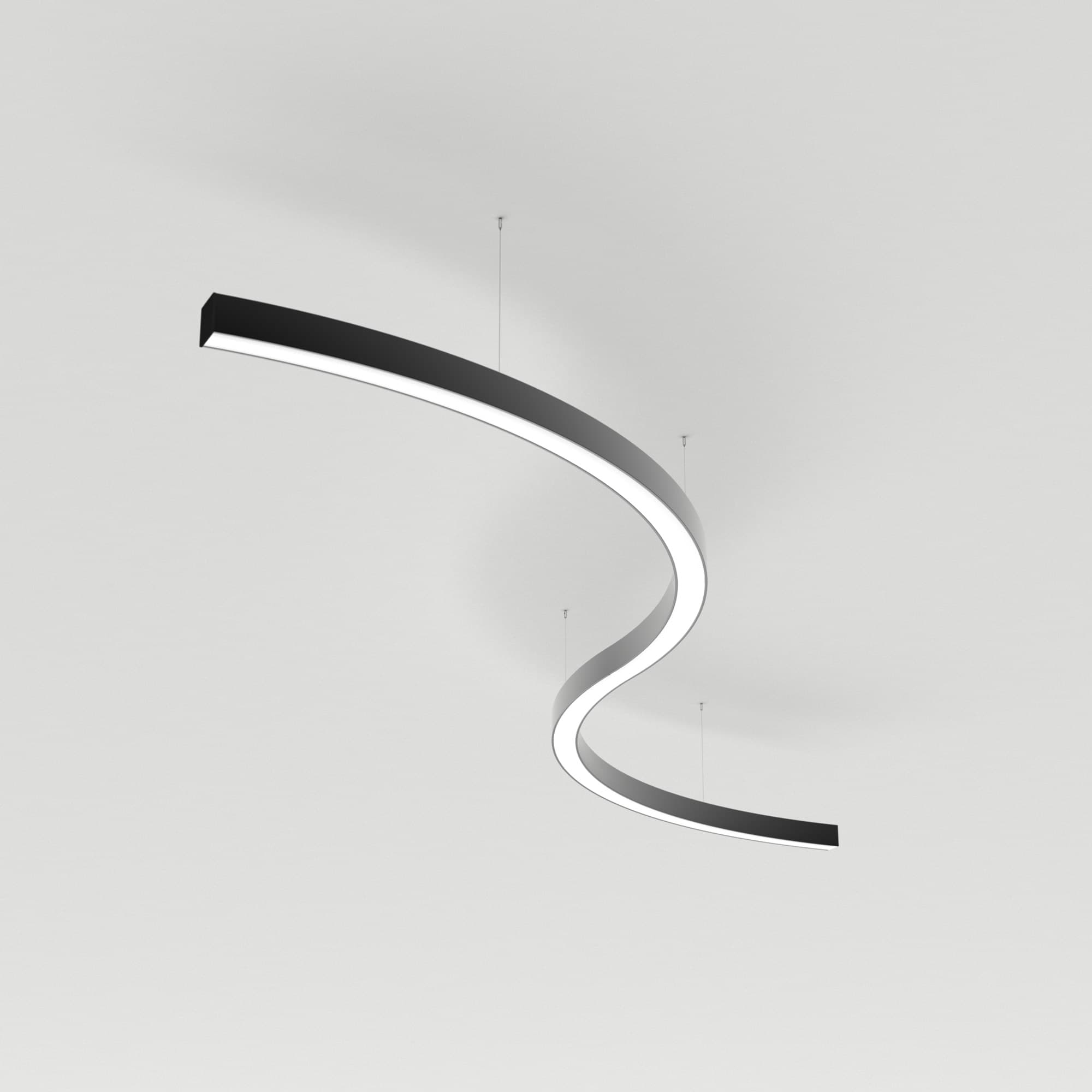 Светильник SP-LINE-HANG ARC-S3535-D1500-124W Day4000 (BLACK, 230V) (металл)