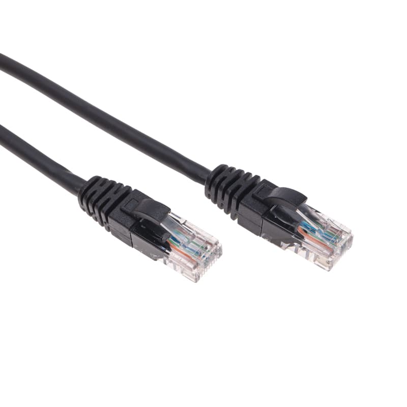 Патч-корд U/UTP, CAT 5e, RJ45-RJ45, 26AWG, LSZH, черный, 1м,