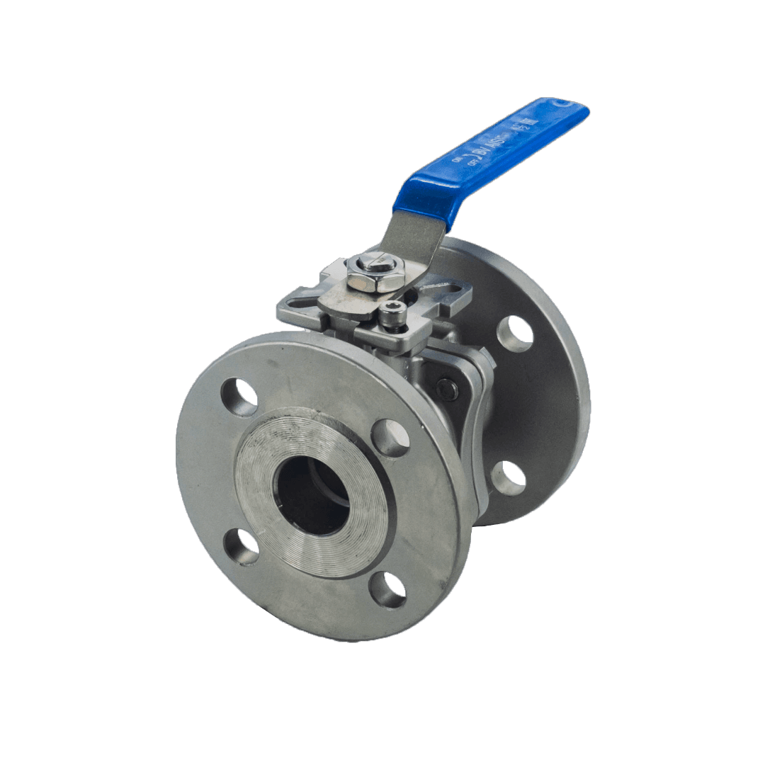 Кран шаровый фланцевый под привод нержавеющий (2PC), AISI304 DN40 (1 1/2'), (CF8), PN16