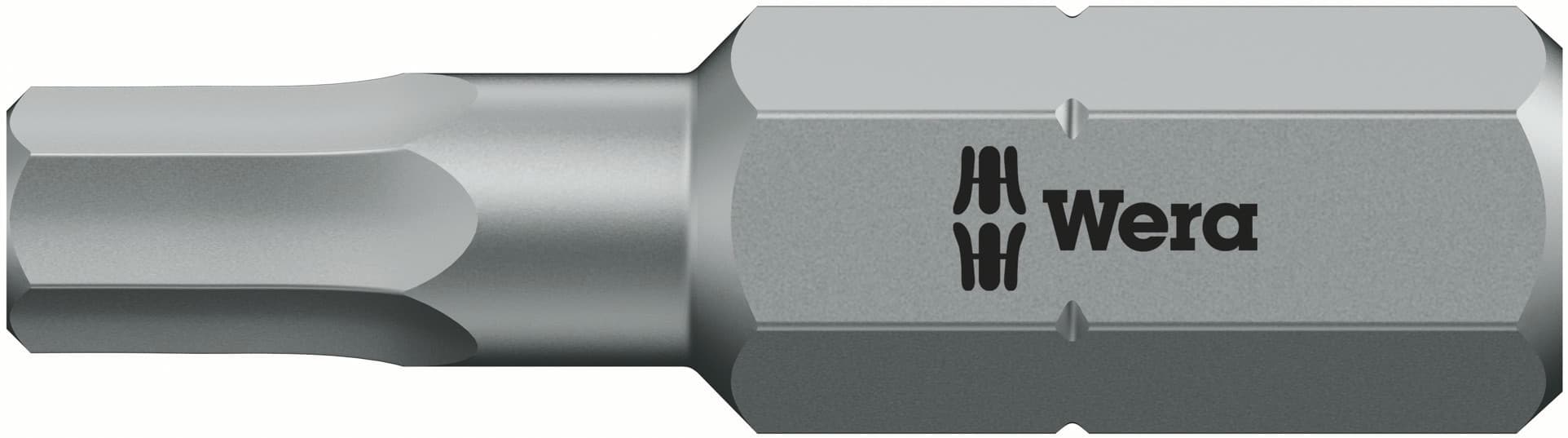 Бита под внутренний шестигранник 840/1 Z Hex-Plus вязкая твердость хвостовик 1/4 C 6.3 7/32X25 мм
