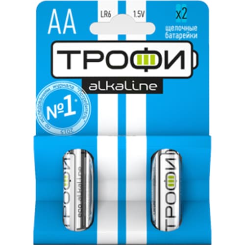 Батарейка Трофи LR6-2BL ENERGY POWER Alkaline (40/320/15360)