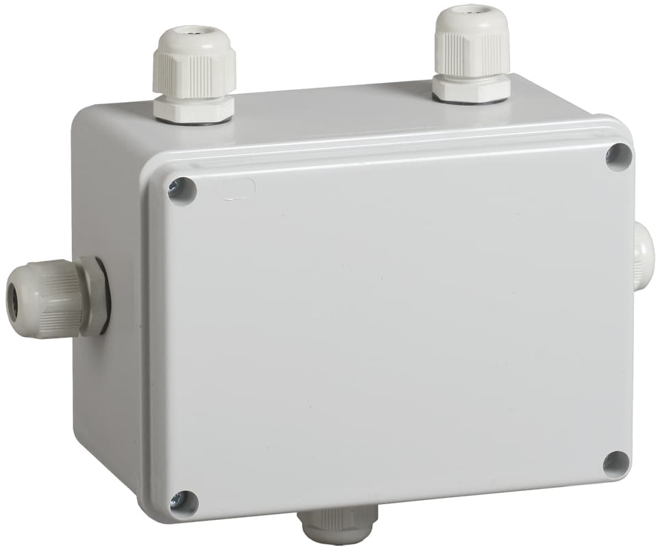 Коробка КМ41331 распаячная для открытой проводки 150х110х85мм IP55 RAL7035 гермовводы PG11