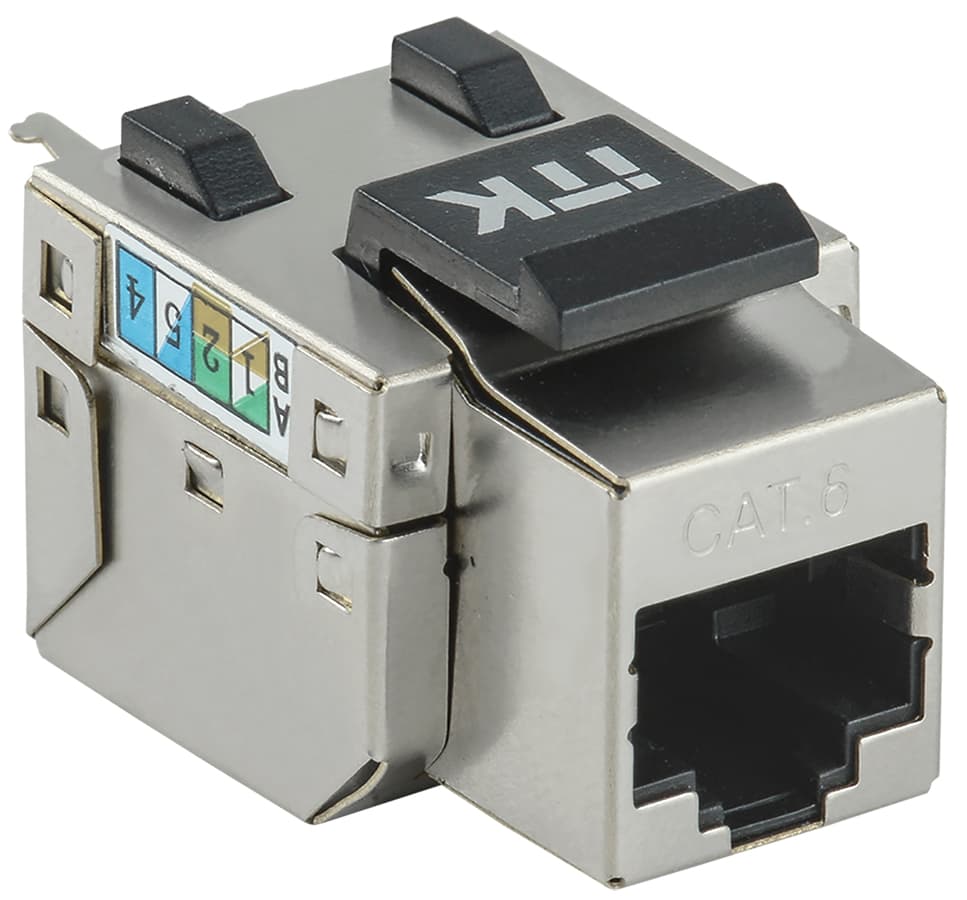 Модуль Keystone Jack кат. 6 FTP 110 IDC 90 град. для розетки