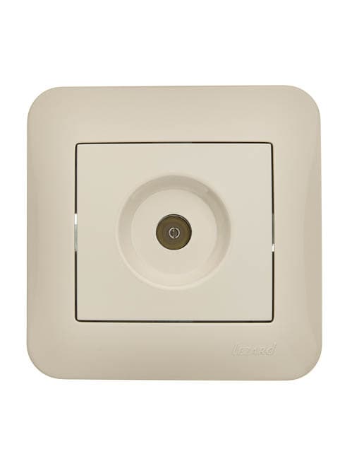 ASTI Розетка ТВ оконечная крем Lezard 7081-0303-130