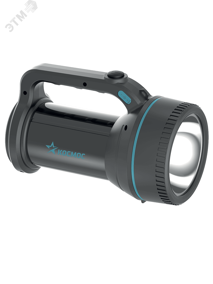 Фонарь-прожектор аккумуляторный, 7W LED, аккум. 3,7V 3,6 ah, 420Лм - 6 часов, 125м - 24 часа