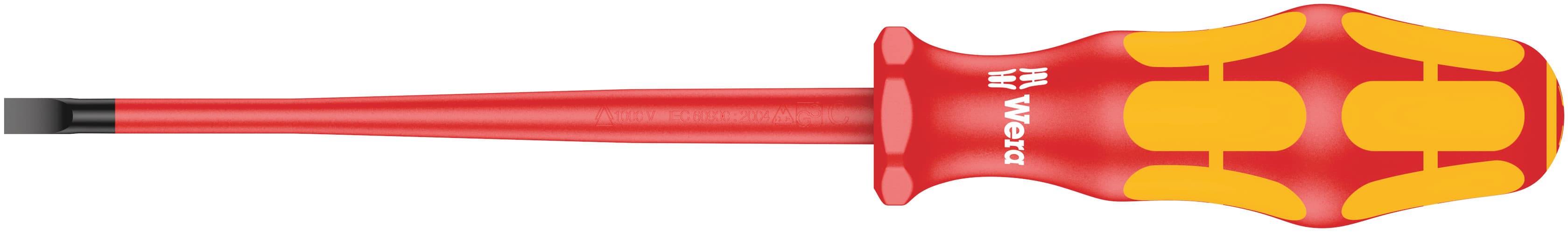 Отвертка диэлектрическая шлицевая 160 iS SL VDE с зауженным рабочим концом 1X5.5X125 мм