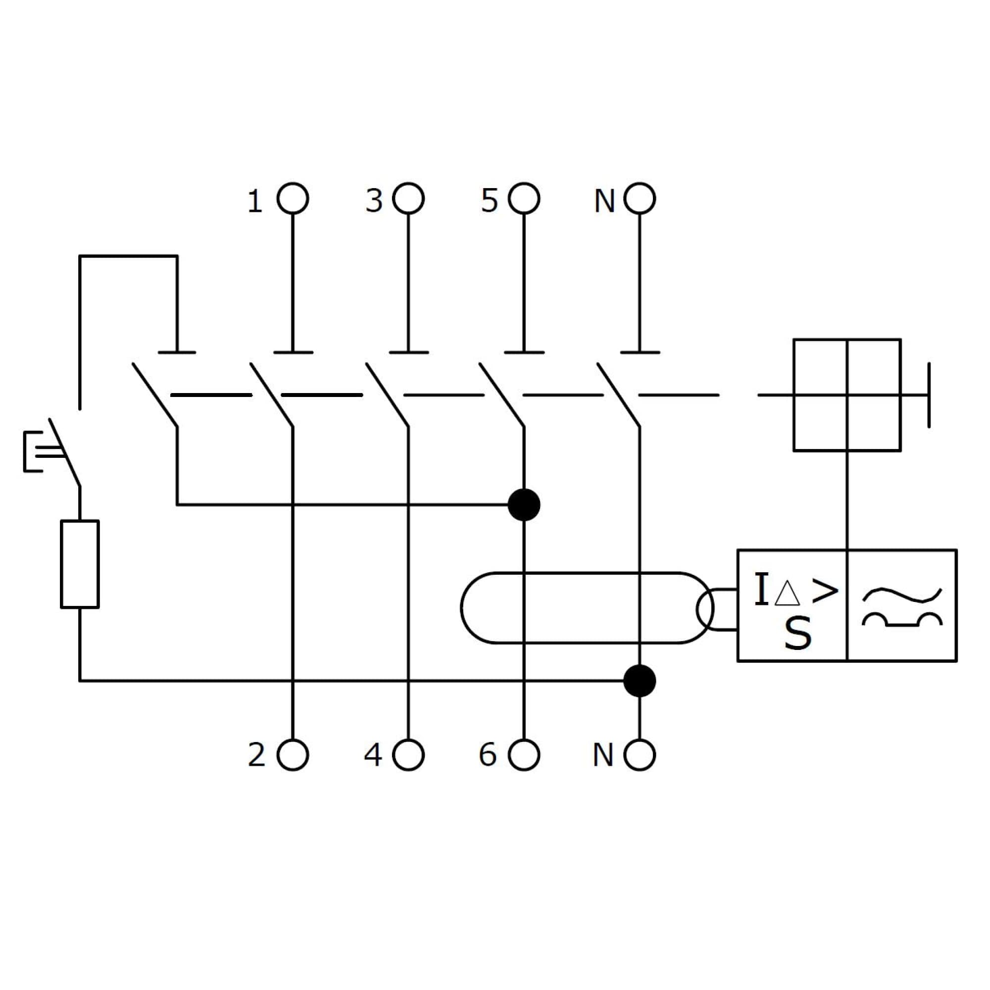 УЗО YON макс (YON max) 4P, 30mA, 20A, type A-S
