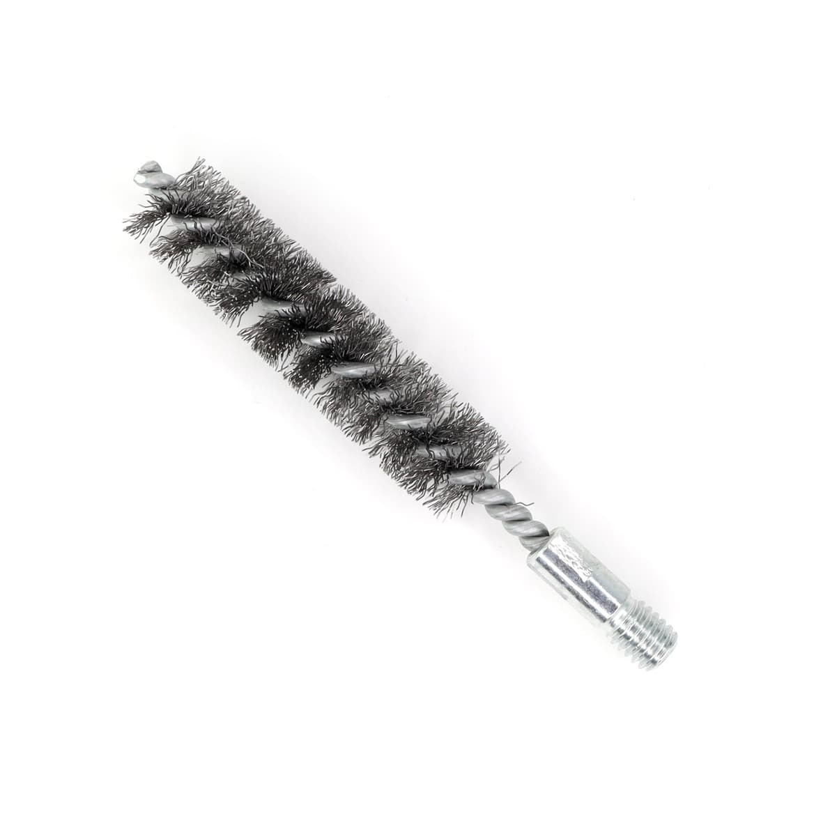 Щетка ёрш Д25х100х160 сталь 0,30, посадка 1/2'' резьба BSW очистка котлов теплообменников дымоходов
